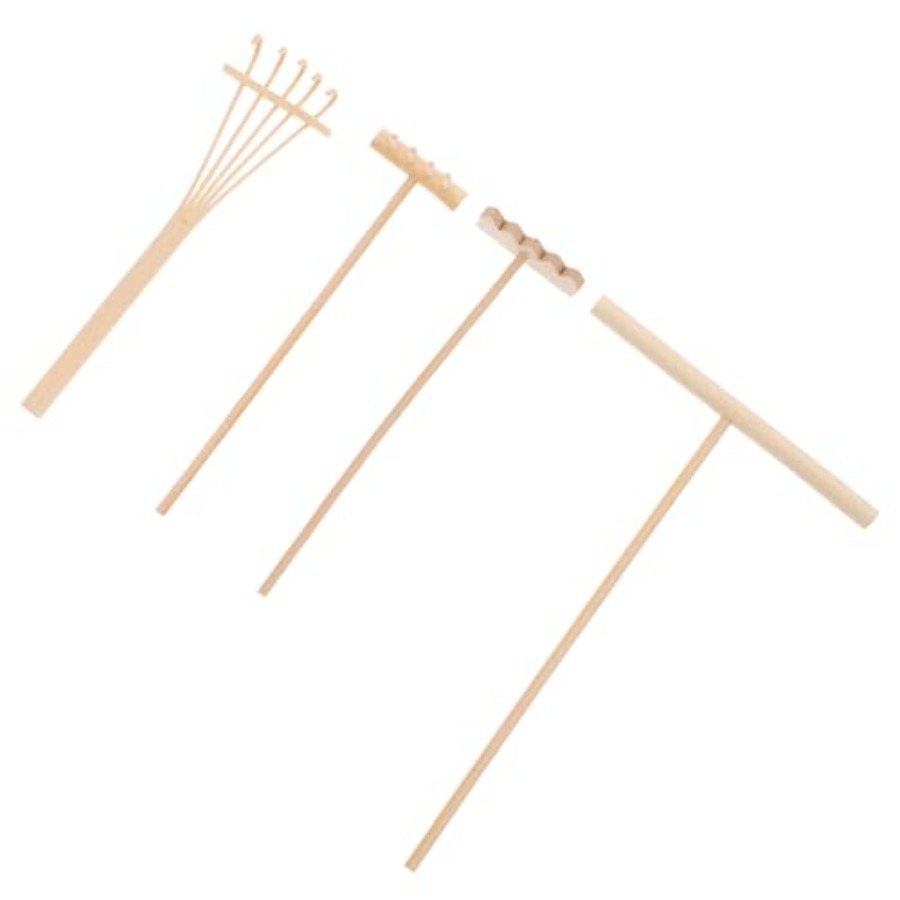 Zen Gardening Tools - Bambu Mini Tırmık Seti 4 Parça