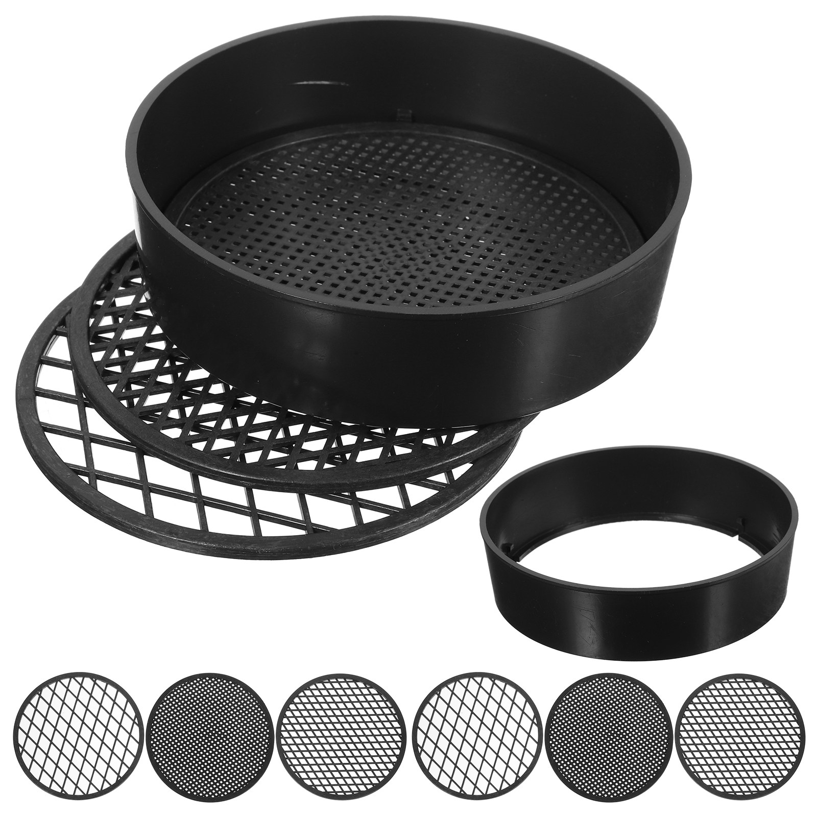Garden Sieve Soil - 3 takım manuel toprak eleği plastik