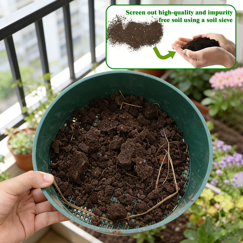 Garden Sieve Soil - 【Bahçecilikte Olmazsa Olmaz】21cm Ağır Hizmet Tipi