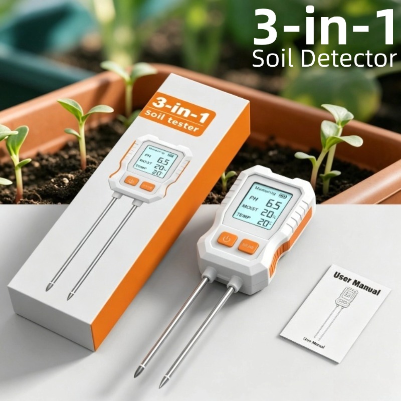 Moisture Meter Plant - Çift Problu 3'ü 1 Arada Dijital