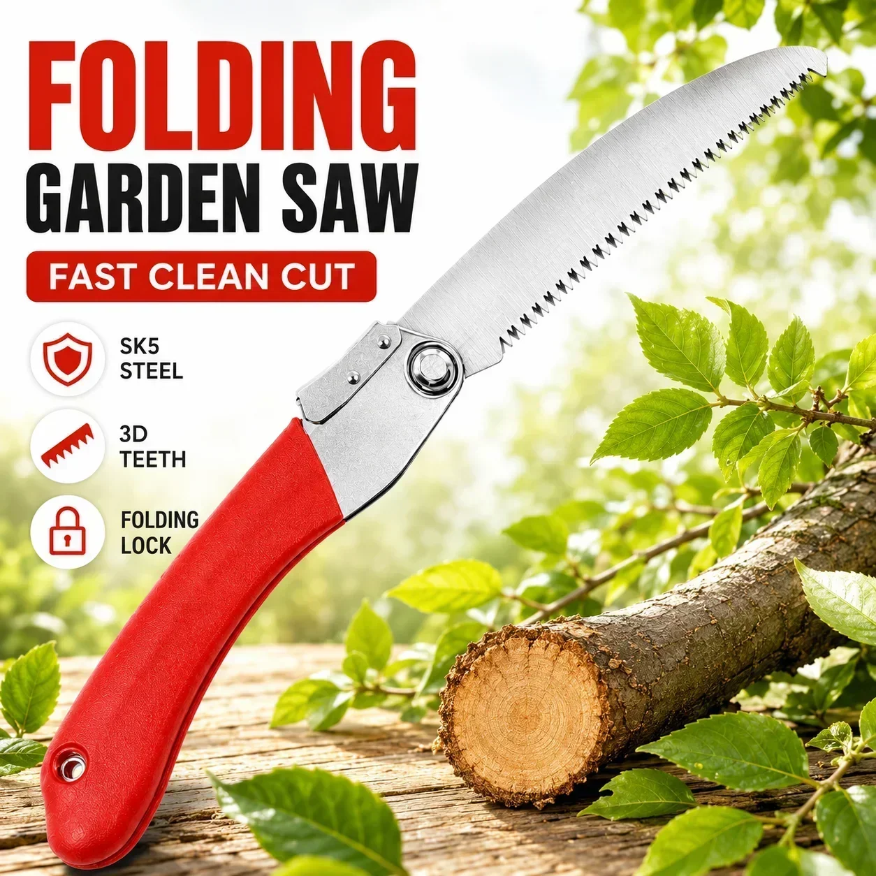Gardening Tools To Cut Branches - Katlanır Budama Testeresi 210mm SK5 Çelik
