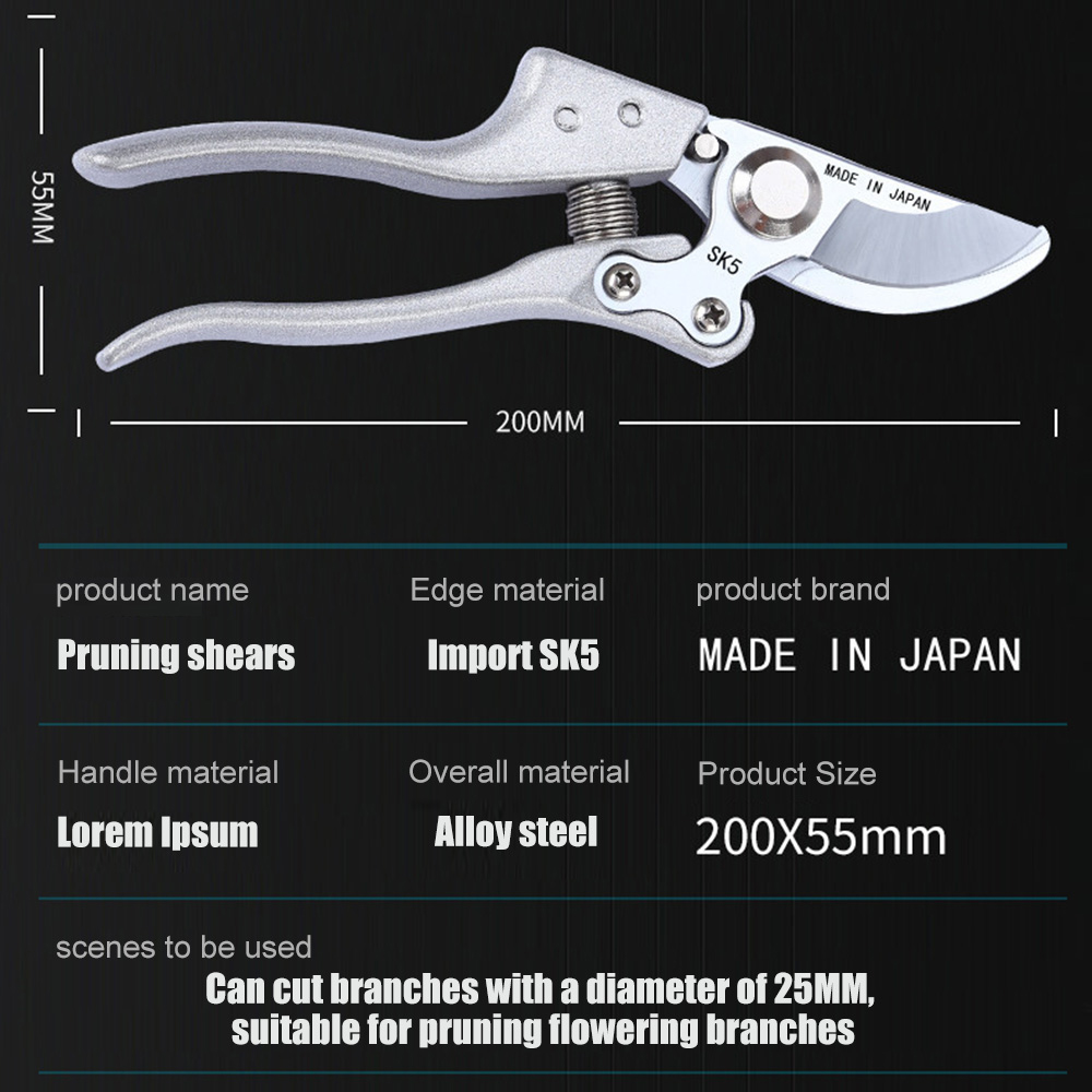 SK5 Yüksek Karbonlu Çelik Bahç - Gardening Tools To Cut Branches incelemesi ve fiyatı
