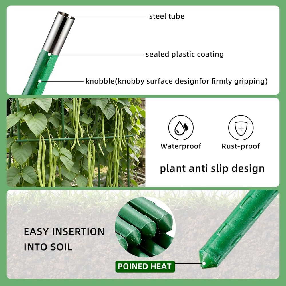 50'li Paket 58 İnç Domates Bit - Plant Support Stake incelemesi ve fiyatı