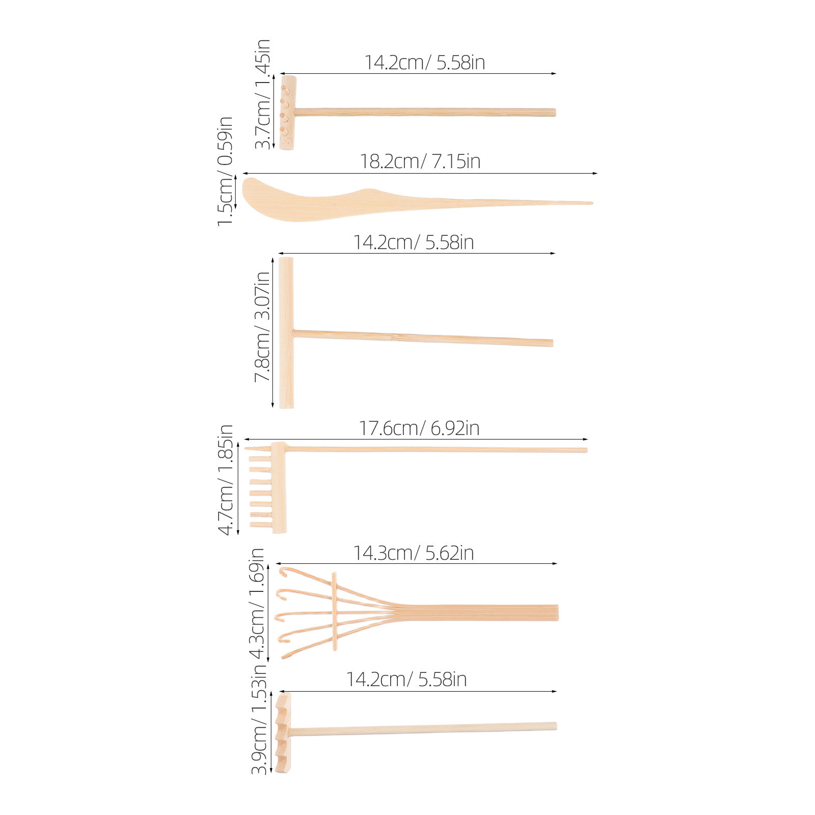 1 Set Mini Zen Bahçesi Tırmık  - Zen Gardening Tools incelemesi ve fiyatı