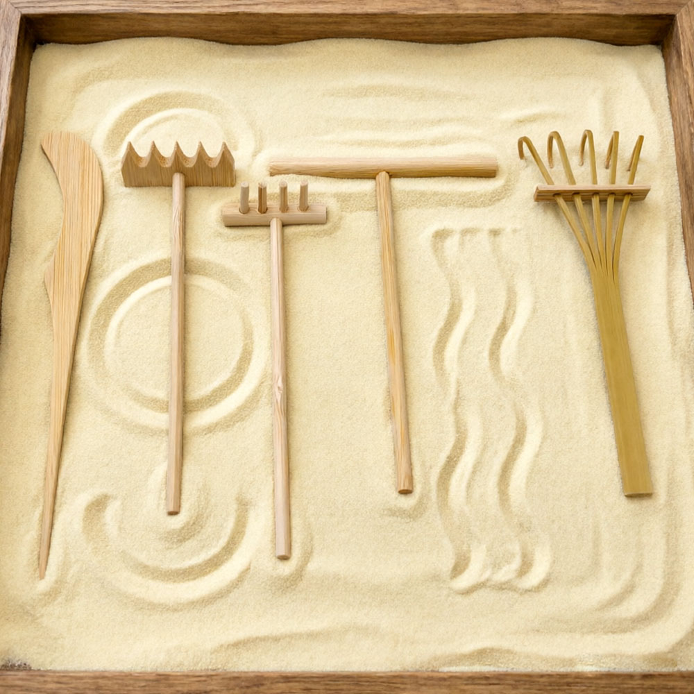 6 Parça Bambu Kum Tırmığı Seti - Zen Gardening Tools incelemesi ve fiyatı