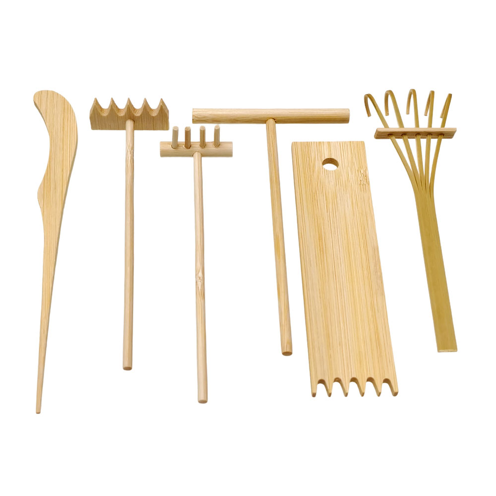 6 Parça Bambu Kum Tırmığı Seti - Zen Gardening Tools incelemesi ve fiyatı