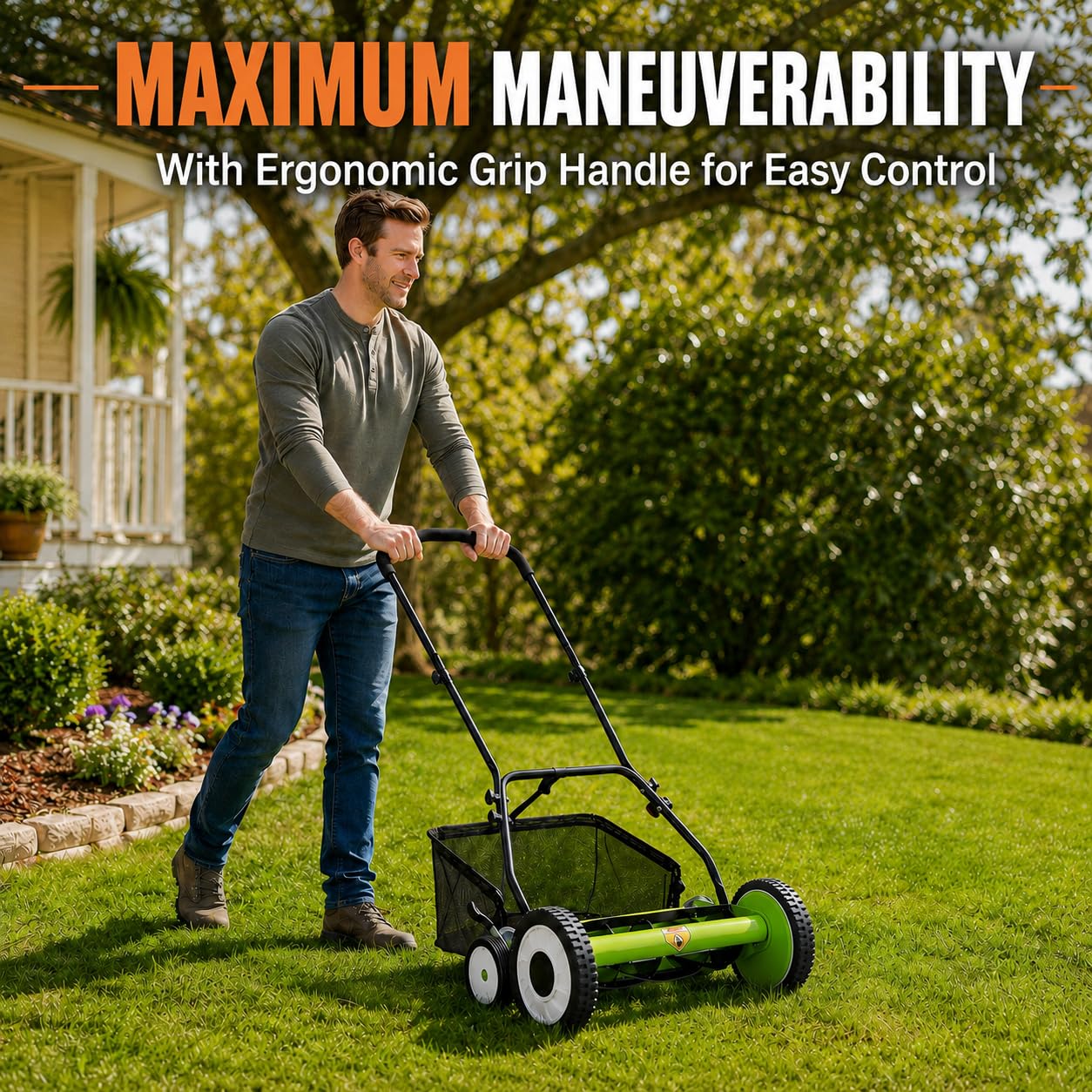 18 İnç İtmeli Çim Biçme Makine - Gardening Tools Cutter incelemesi ve fiyatı
