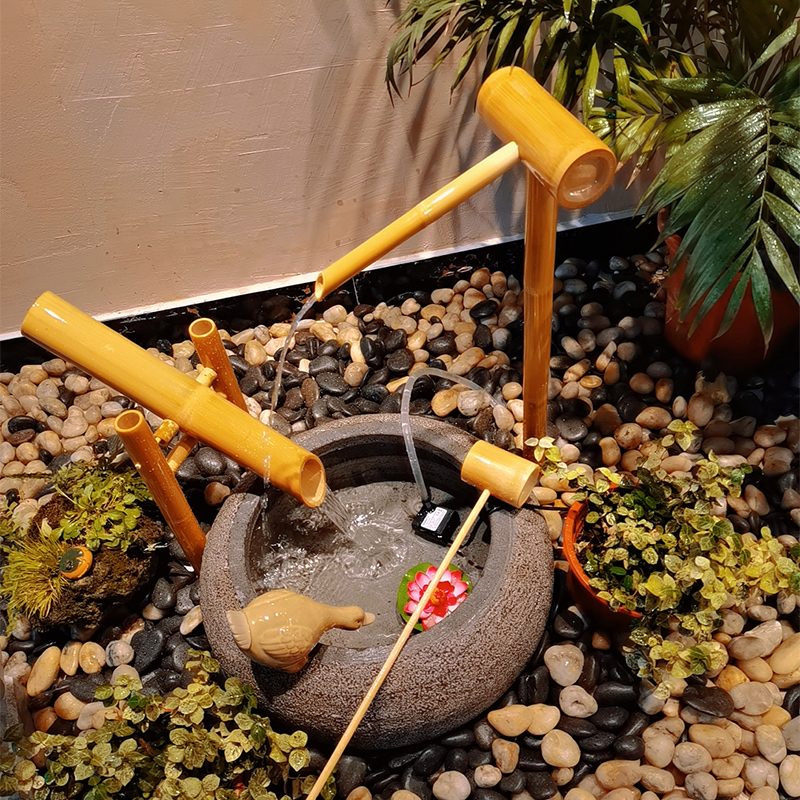 Japon bambu Jinglu taş kase ak - Zen Gardening Tools incelemesi ve fiyatı